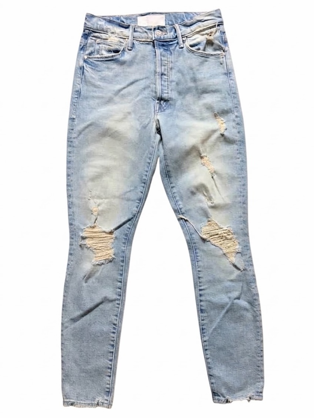 MOTHER Superior The Super Stunner Ankle Jeans Say Amen, Again! Distressed 26